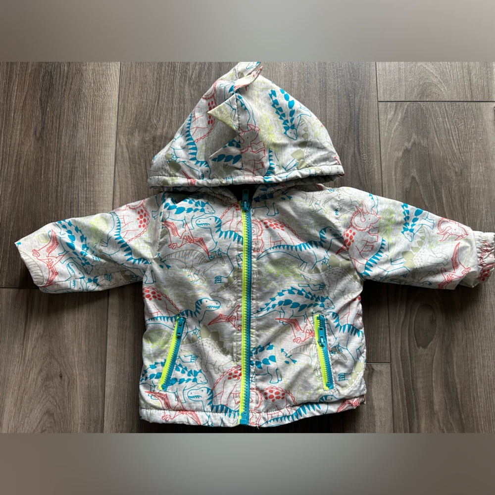 Mick Mack Dinosaur Print Hoodie 12 months